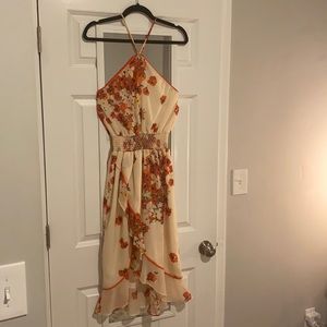 House of Harlow Floral Layered Ruffle Dress